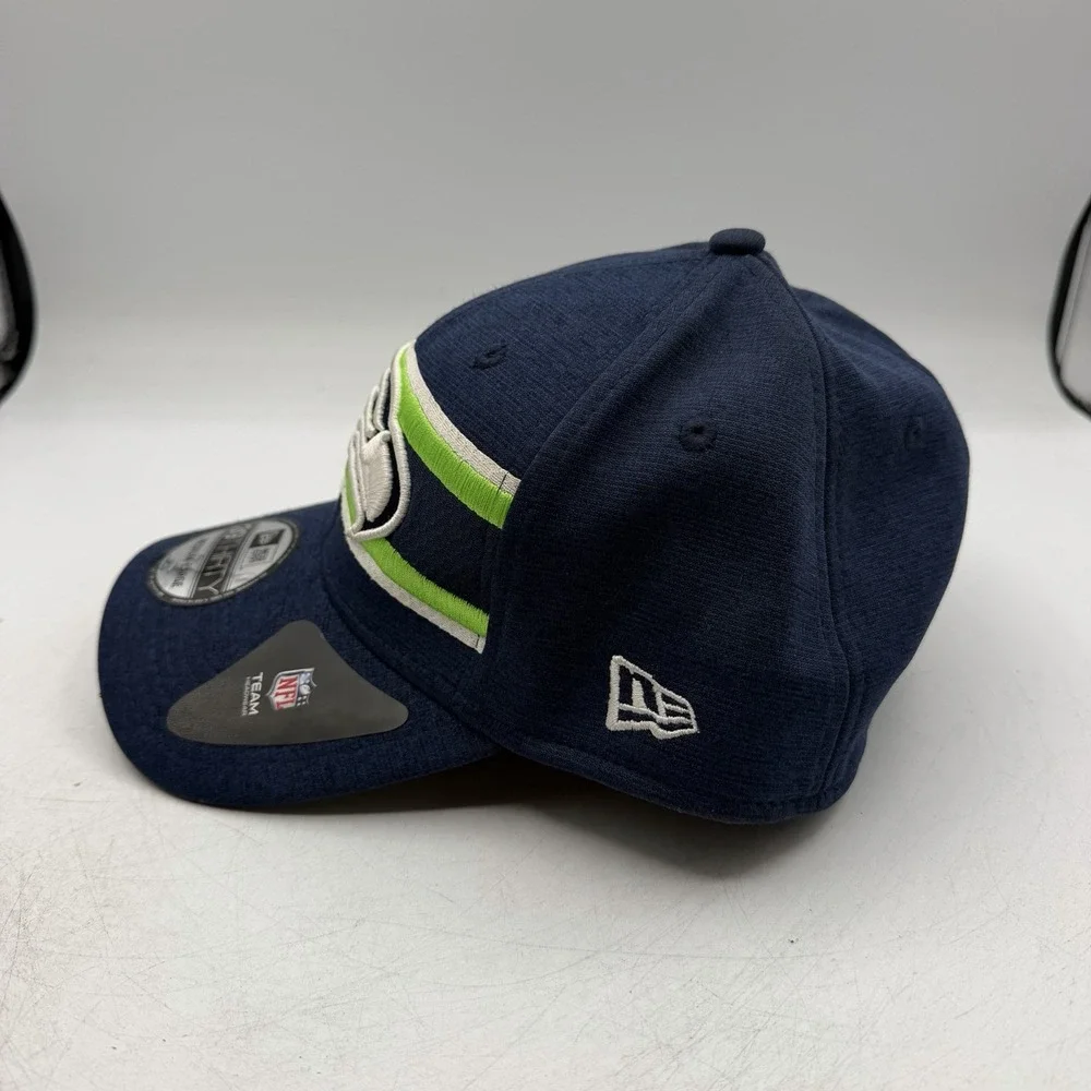 New Era 39Thirty Seattle Seahawks Hat Cap Sz M/L Stretch Flex Fit NFL Football